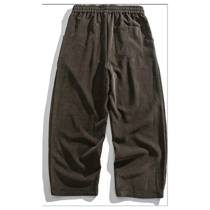 リヨセル混　ウール調　ワイドストレートパンツ　N1867