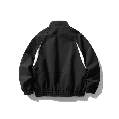 バイカラーラグラン　ZIPスタンドカラージャケット　N1877