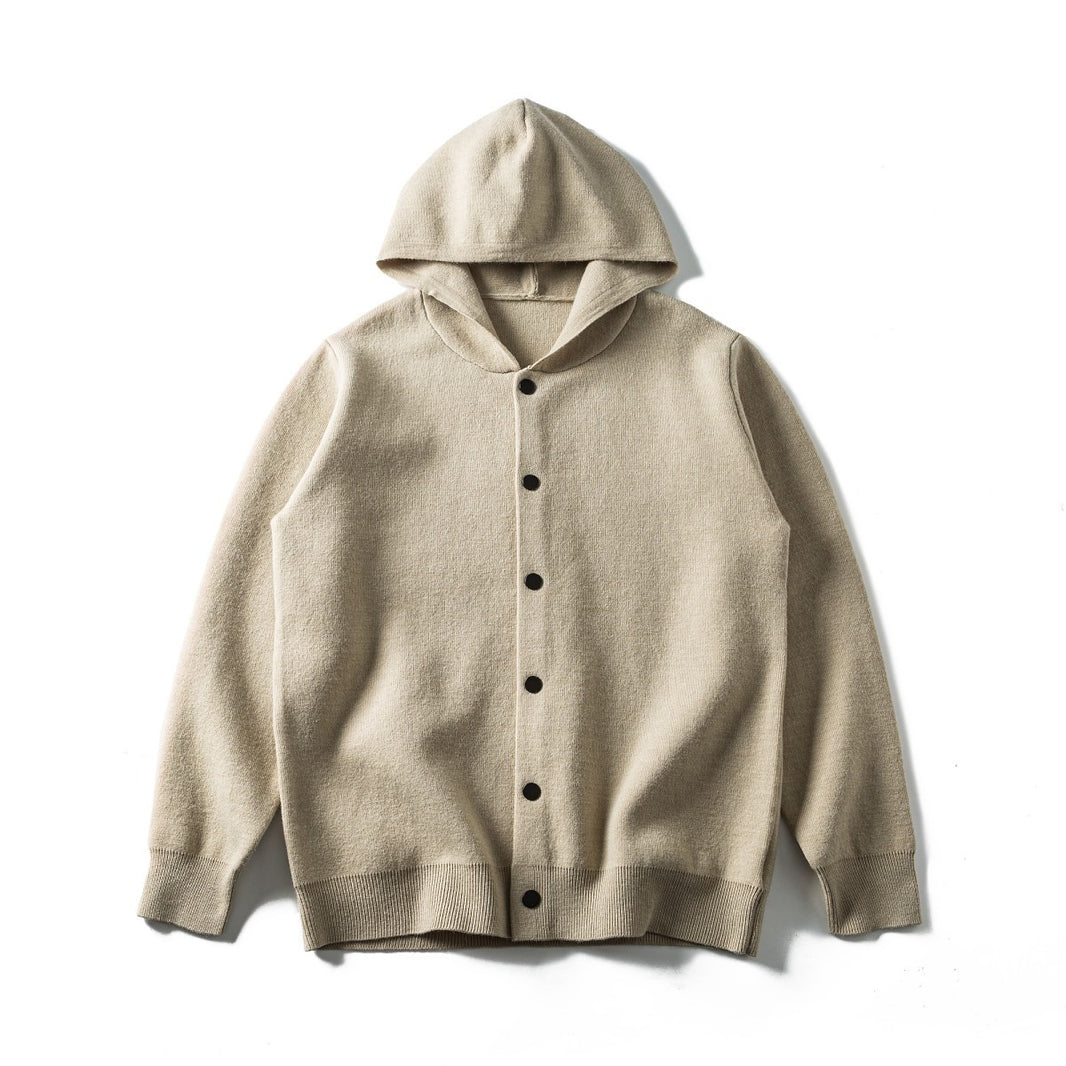 Hooded Knit Cardigan N1880 ベージュ