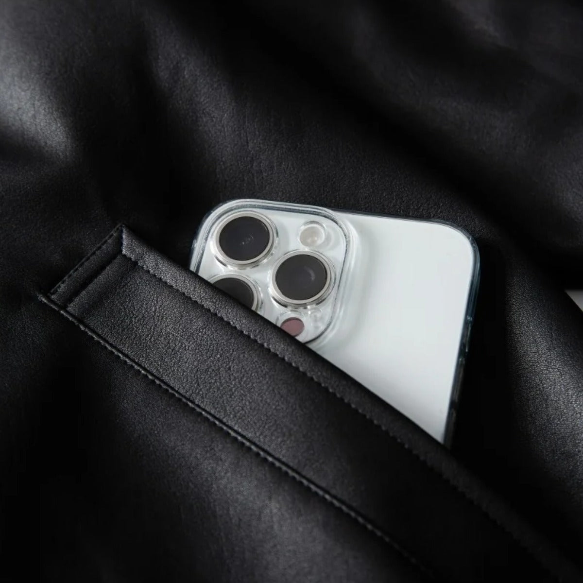 PUレザー　ZIPブルゾン　N1916