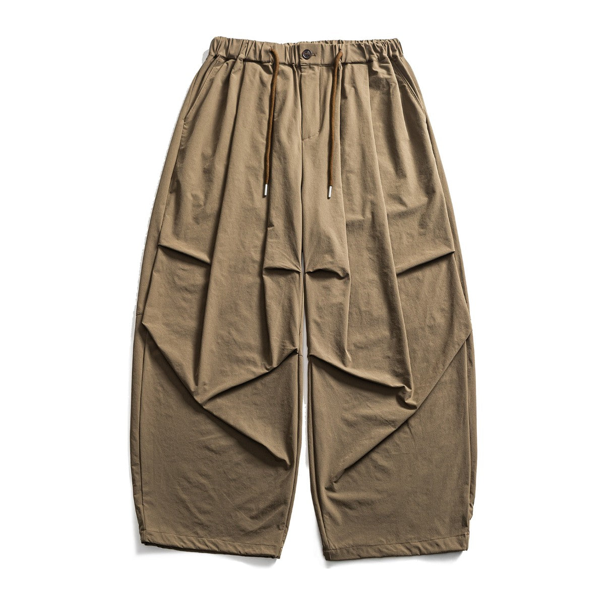 ストレッチナイロン　タックバルーンパンツ　N1945