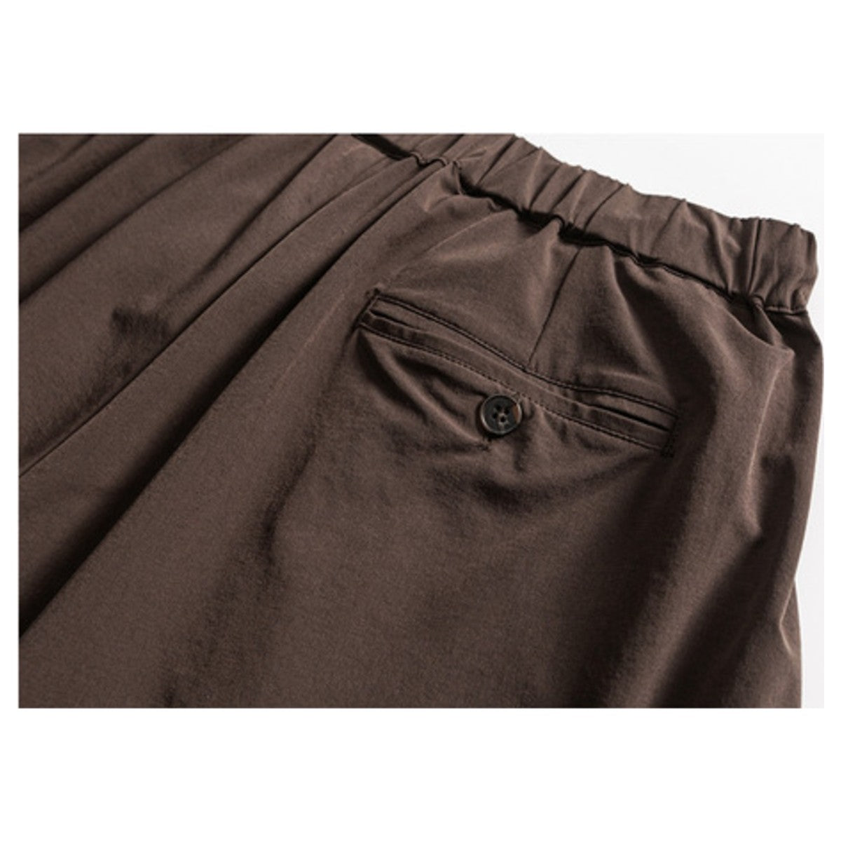 ストレッチナイロン　タックバルーンパンツ　N1945
