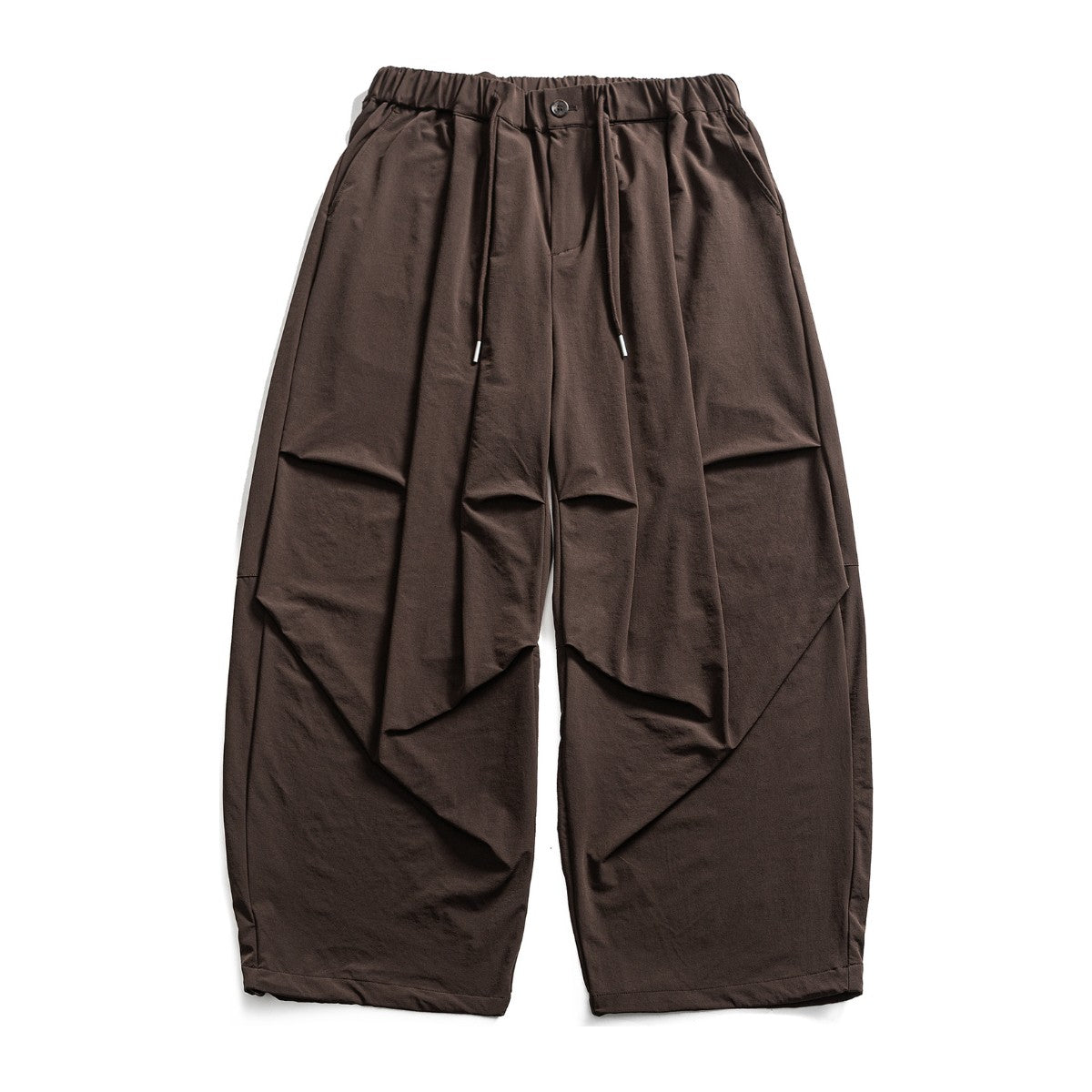ストレッチナイロン　タックバルーンパンツ　N1945