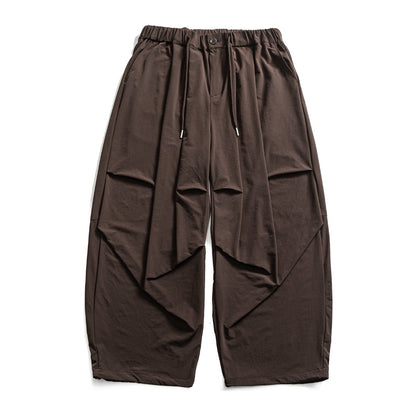 ストレッチナイロン　タックバルーンパンツ　N1945