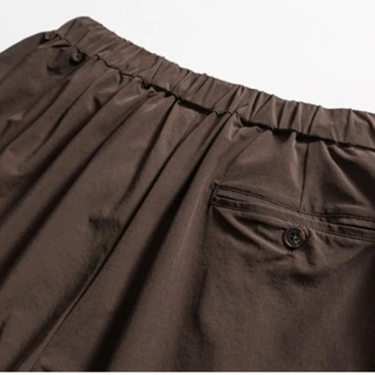 ストレッチナイロン　タックバルーンパンツ　N1945