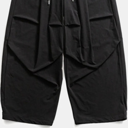 ストレッチナイロン　タックバルーンパンツ　N1945