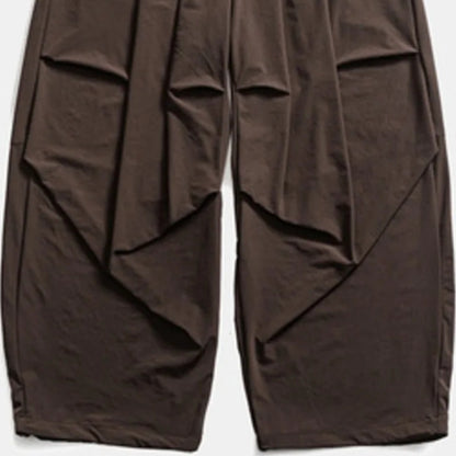 ストレッチナイロン　タックバルーンパンツ　N1945