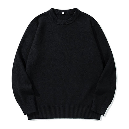 シャツカラー　フェイクレイヤード　ニット　N1976