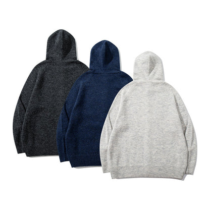 フーデッド　ニットカーディガン　N1980