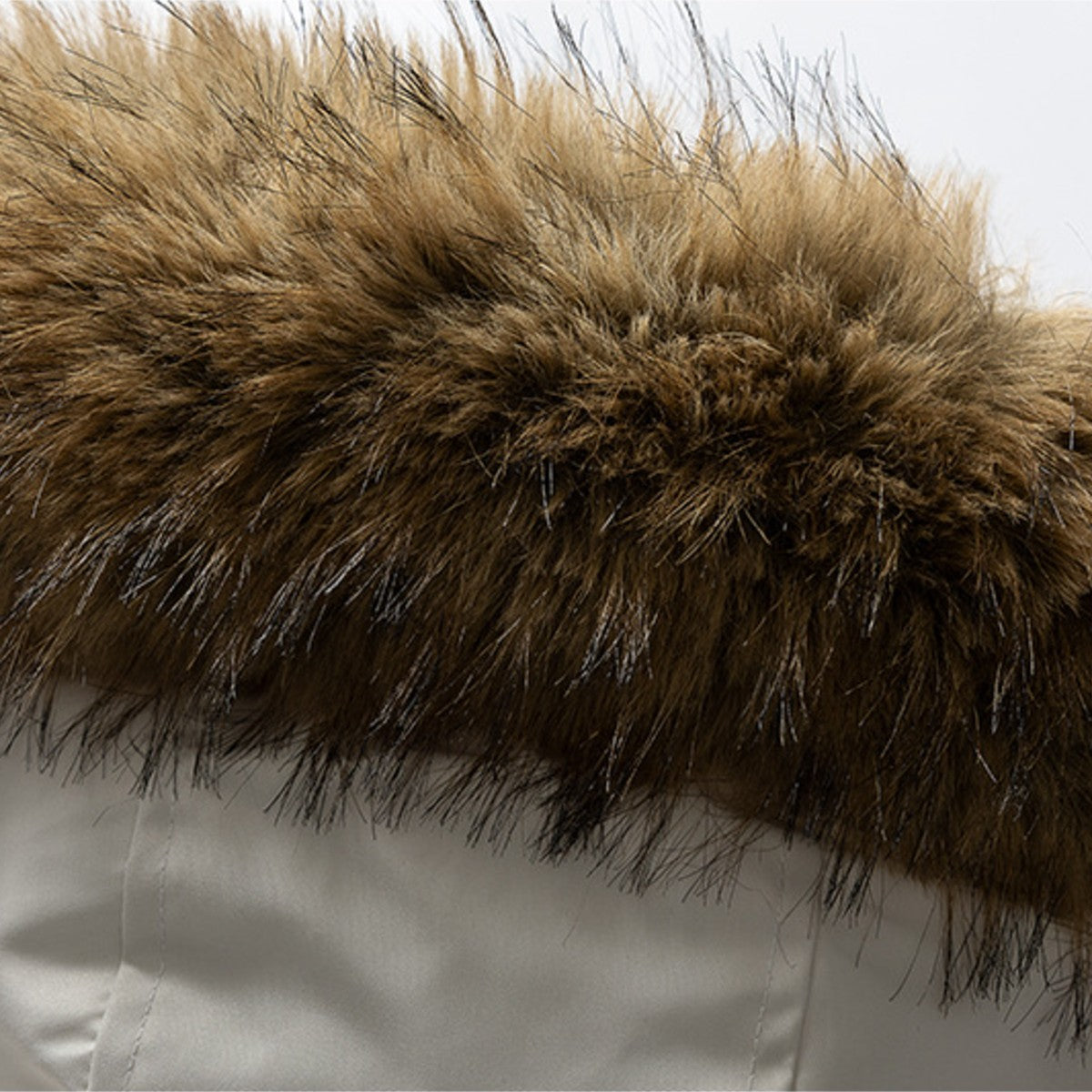 ホワイトダウン　ファーフード　フーデッドジャケット　N1990