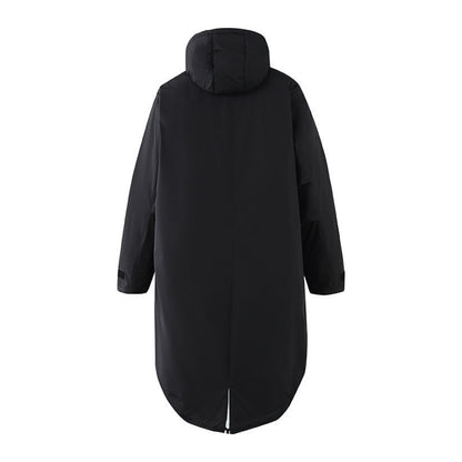 ホワイトダウン　フーデッドロングコート　N2019