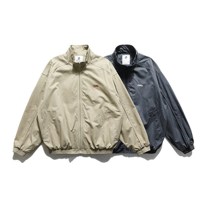 コットン　スタンドカラー　ZIPブルゾン　N2037