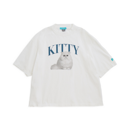 【KIITY】Cat Crew T-shirts -Exotic shorthair